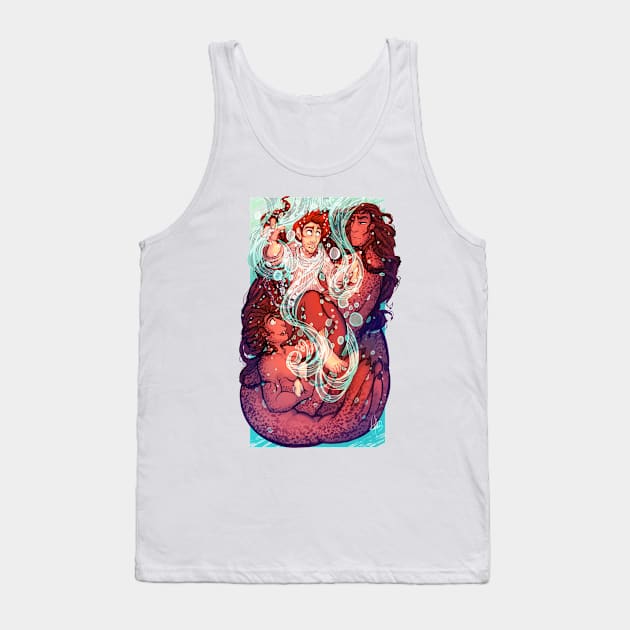 Selkies and Bubbles Tank Top by CrossRoadArt